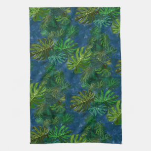 Serviettes De Cuisine De Nuit Moody Tropical