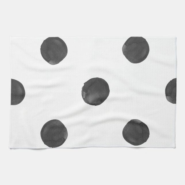 Serviettes de cuisine de point de polka (Horizontal)