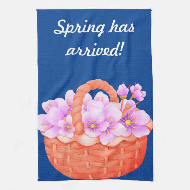 Serviettes de cuisine de printemps (Vertical)