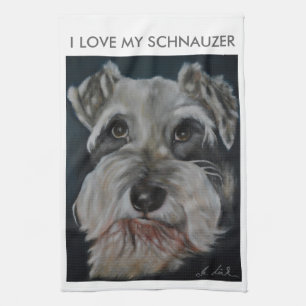 Serviettes de cuisine de Schnauzer