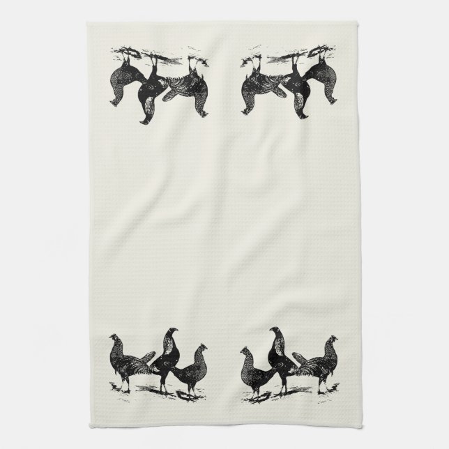 Serviettes de cuisine de style campagnard avec des (Vertical)