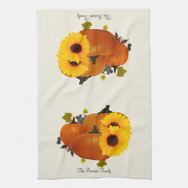 Serviettes de cuisine de Thanksgiving (Vertical)