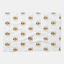 Serviettes de cuisine des abeilles