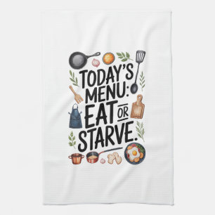 Serviettes de cuisine Drôle Citation serviette de
