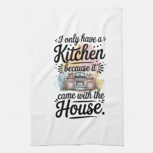 Serviettes de cuisine-Drôle Citation serviette de
