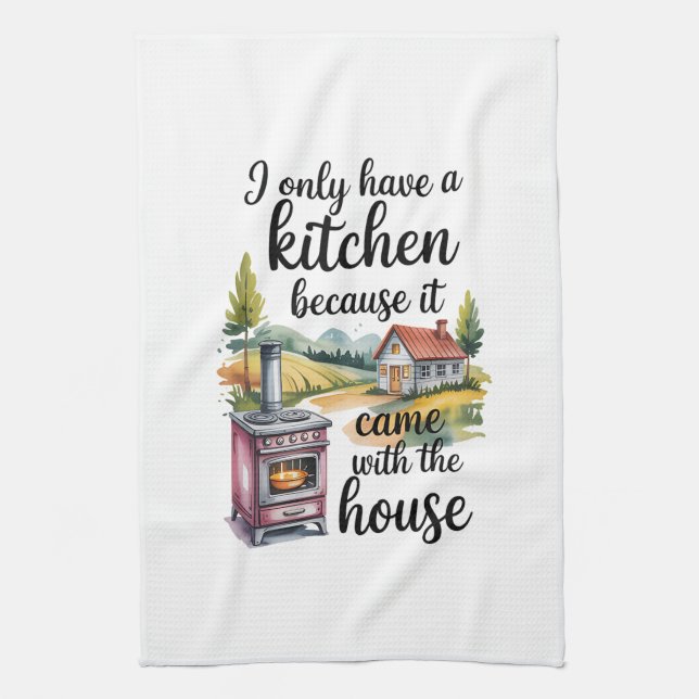 Serviettes de cuisine-Drôle Citation serviette de  (Vertical)