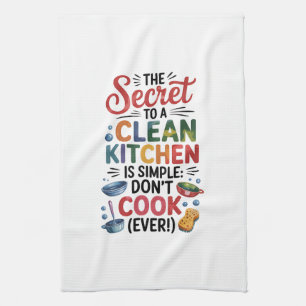 Serviettes de cuisine-Drôle Citation serviette de
