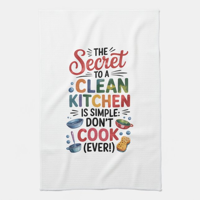 Serviettes de cuisine-Drôle Citation serviette de  (Vertical)