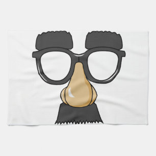 Serviettes de cuisine drôles en verre