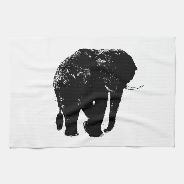 Serviettes de cuisine éléphant (Horizontal)