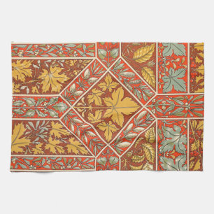 Serviettes de cuisine en feuille d'or antique