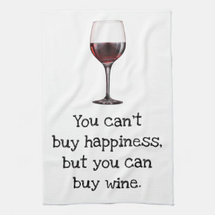 Serviettes de cuisine en vin d'humour drôle Servie