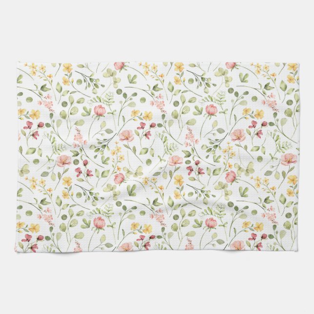 Serviettes de cuisine Fleurs de Printemps (Horizontal)