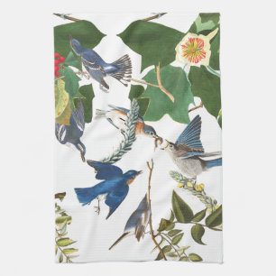 Serviettes de cuisine florales de faune animale