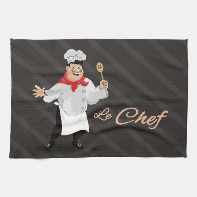 Serviettes de cuisine françaises de chef (Horizontal)