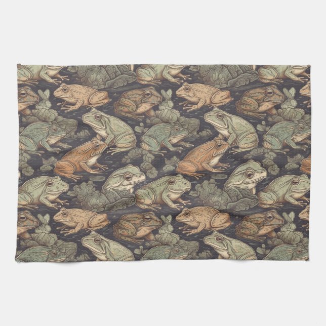 Serviettes de cuisine grenouille (Horizontal)