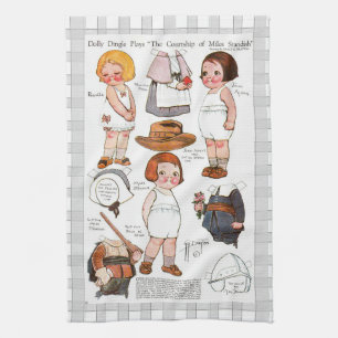Serviettes de cuisine Images de vitage adoptables