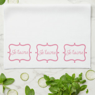 Serviettes de cuisine Je Taime
