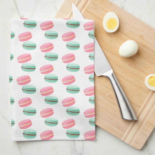 Serviettes de cuisine-Macrons (Quart Plié)