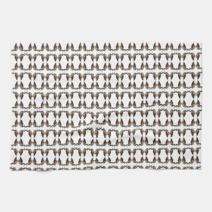 Serviettes de cuisine marron et blanc Canada Goose