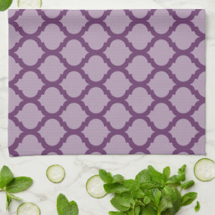 Serviettes de cuisine Motif violet marocain