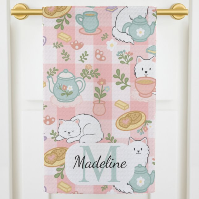 Serviettes de cuisine personnalisées avec monogram (Créateur téléchargé)