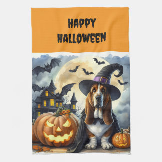 Serviettes de cuisine pour chien sorcier Halloween