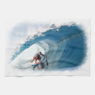 Serviettes de cuisine radicales du surfer 1B
