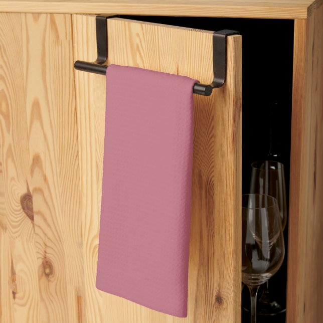 Serviettes de cuisine rose (Pliage en tiers)