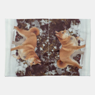 Serviettes de cuisine Shiba Inu