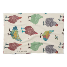 Serviettes de fantaisie de poules