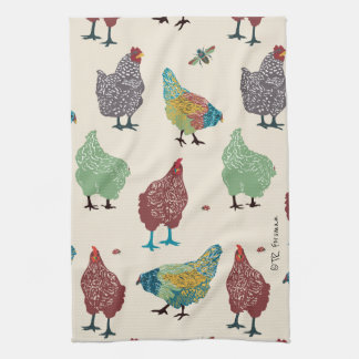 Serviettes de fantaisie de poules