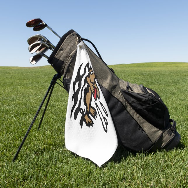 Serviettes de golf de la loutre de mer (Vert)