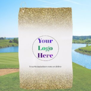 Serviettes de golf personnalisées en or sans minim