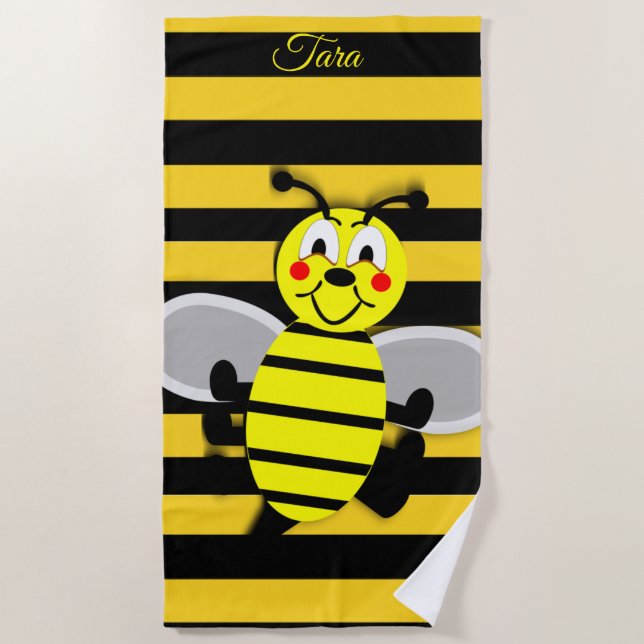 Serviettes de plage Bumblebee (Devant)