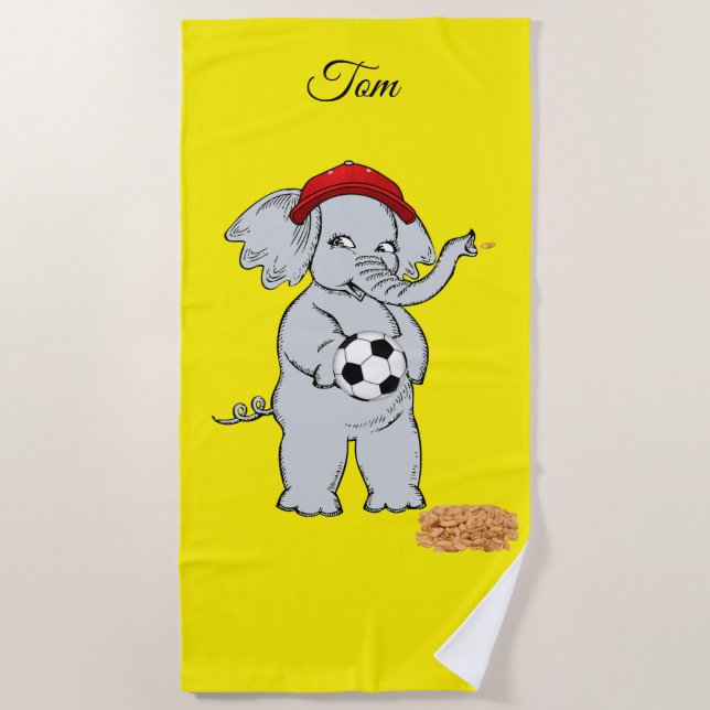 Serviettes de plage Elephant (Devant)