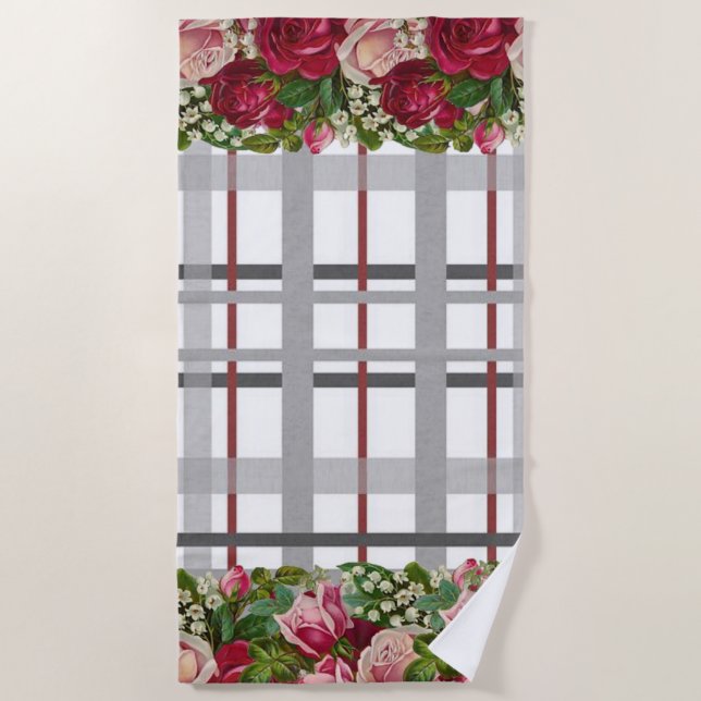 Serviettes de plage Floral (Devant)