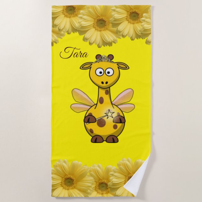Serviettes de plage Giraffe (Devant)