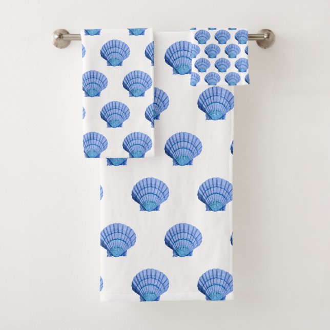 SERVIETTES DE SAISON BLANC BLEU (En situation)