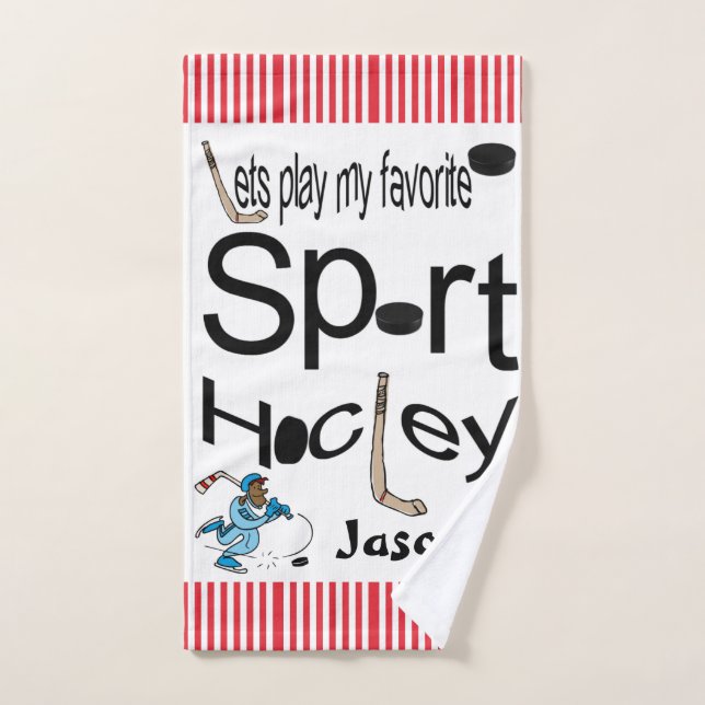Serviettes de salle de bain sport favorites Jeux H (Serviette à main)