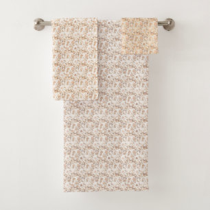 SERVIETTES DE SALLE DE BAINS EN MODÈLE LEOPARD LUX
