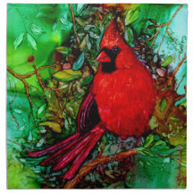 Cardinal dans l'arbre