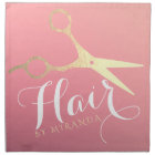 Ciseaux Rose Or Salon Coiffure Maquillage Moderne