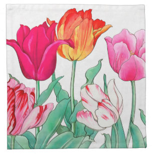 Serviettes De Table Jardin des Tulipes 