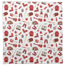 Rustic Camping Essentials avec Motif d'aventure