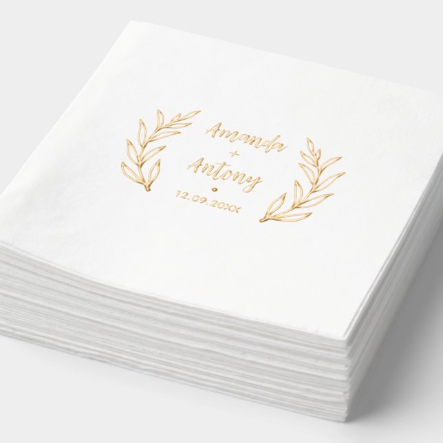 Serviettes empilées à l'huile dans un style rétro  (Détail)