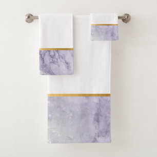 SERVIETTES EN MARBRE D'OR LILAC