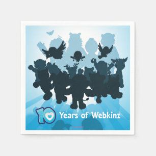 Serviettes En Papier 10 ans de Webkinz Silhouette