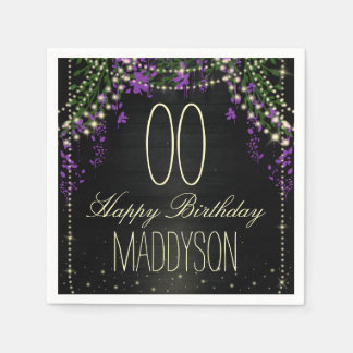 Serviettes En Papier 16e 18e 21e 30e 40e 50e 60e 70e anniversaire