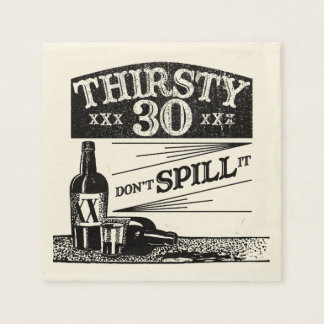 Serviettes En Papier 30e anniversaire serviettes